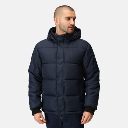 Gevulde Jas Hiking Heren Padded Design Verstelbare Kap