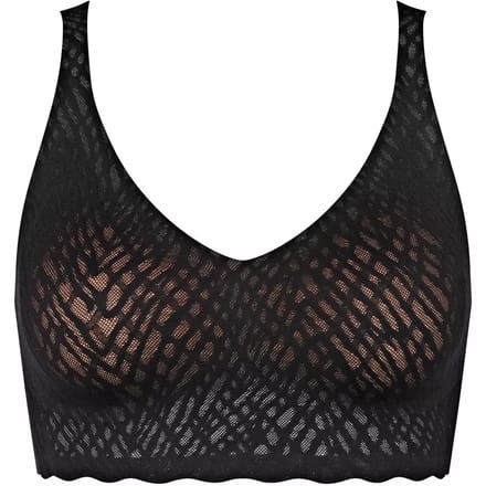 sloggi ZERO Feel Bliss Bralette Dames Beha - Zwart - Maat S