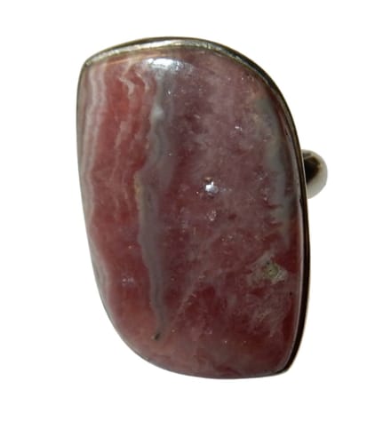 Zilveren Rhodochrosiet Ring Mt. 19