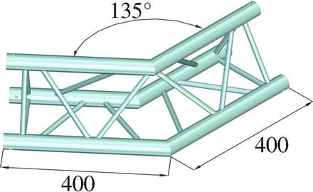 ALUTRUSS DECOLOCK DQ3-PAC23 2-Way Corner 135°