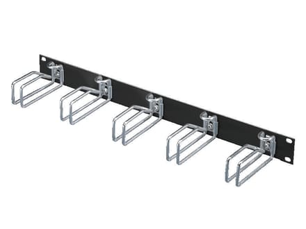Rittal 7257.005 19 inch Kabelgeleiding voor patchkast 1 HE Zwart