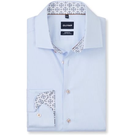 OLYMP Luxor Overhemd, Modern Fit, Global Kent, Bleu
