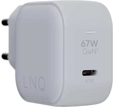 LINQ Connects 67W GaN2 Adapter - USB C-Oplader MacBook Air, geschikt voor iPhone 16 Oplader - Snellader - USB C Oplader - Adapter USB C