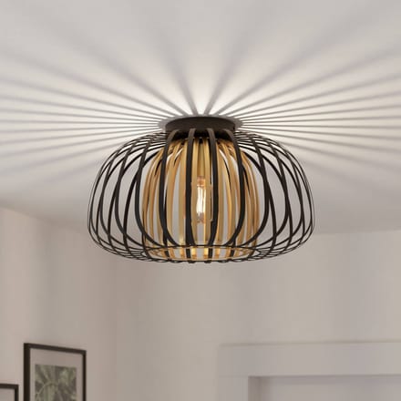 EGLO Encinitos Plafondlamp - E27 - Ø 45 cm - Zwart/Goud