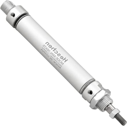 Luchtcilinder - Dubbele Actie Cilinder - Industriële Automatisering - M5 Schroefdraad - 16mm Boring 75mm Slag - Metaal