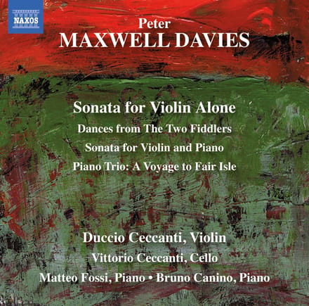 Duccio Ceccanti, Vittorio Ceccanti, Matteo Foss, Bruno Canino - Maxwell Davies: Works For Violin (CD)