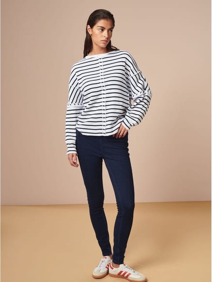 Next - Dames - Jersey denim petite legging - Petite - Blauw