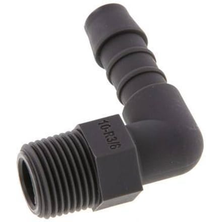 10 mm & R3/8'' PA 6 L-Slangpilaar Met Buitendraad [10 Stuks]
