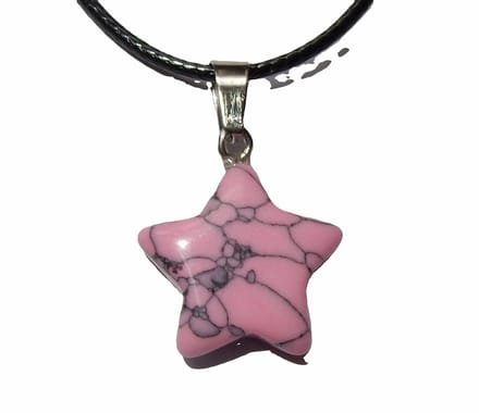 Ster Hanger Roze aan Koord