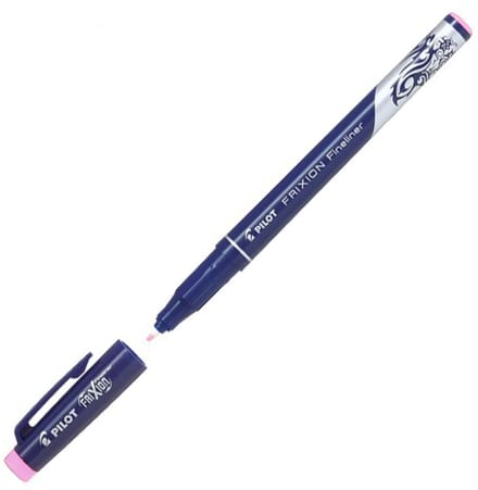Pilot FriXion Lichtroze Fineliner - Uitwisbare Fineliner viltstift met 0.45mm schrijfbreedte
