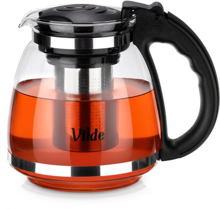 Theepot met Filter Glas Hittebestendig 1,5 l - Koffie- en Thee Pot - Infuser - Theezeef - Filter - Zeef