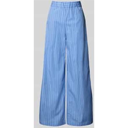 Wide leg stoffen broek met steekzakken, model 'GITANE'