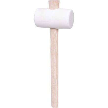 KS Tools 140.1235 Rubberen hamer wit, 500 g