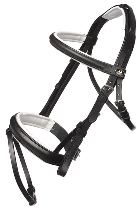 MHS Hoofdstel Star black/white mini mini