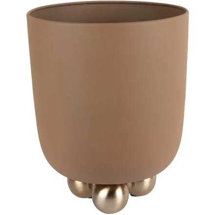 Present Time Bloempot Estilo Medium - Bruin - 23x23x28cm - Modern