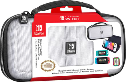 NACON Official Deluxe Travel Case - White (Nintendo Switch) - Nintendo Switch