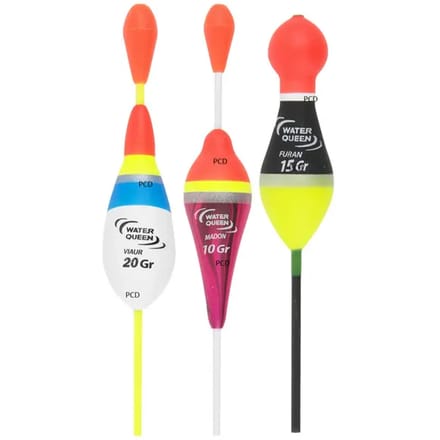 Set van 3 vleesetende dobbers WaterQueen 10/15/