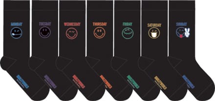 Heren Mannen Smiley socks - Multipack 7 PAAR Sokken - JOY - Maat 39-42