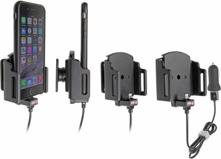 Brodit houder geschikt voor Apple iPhone 6 / 6S / 7 / 8 / X / Xs Actieve verstelbare houder met 12V USB plug