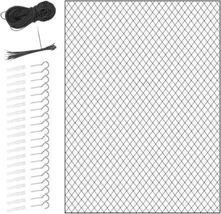 Veiligheidsnet Huisdier - Balkonnet Kat - Balkon Beveiligen - UV-bestendig Nylon - 300x200cm - Wit
