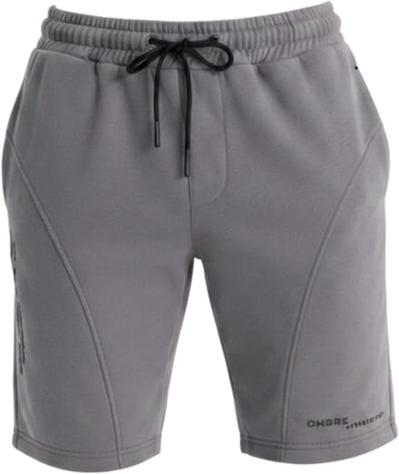 OMBRE Korte Broek - Slim Fit - Katoen - Short Grijs S
