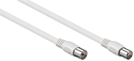 Goobay Antennekabel (class A, > 85 dB), dubbel afgeschermd, coax-stekker > coax-contrastekker (volledig afgeschermd)