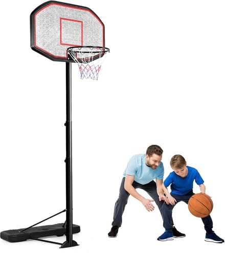 In Hoogte Verstelbare Basketbalstandaard voor Buiten - 220 tot 305 cm