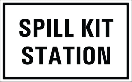 Spill kit station sticker 320 x 200 mm