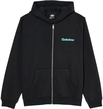Quiksilver Graphic Sweatshirt Met Rits Zwart 16 Years Jongen
