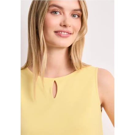 Top met ronde hals en uitgesneden detail