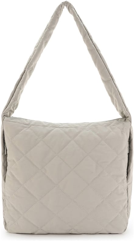 SEIDENFELT MANUFAKTUR schoudertas Hetta Maxi Hobo Bag Cool Grey Lichtgrijs