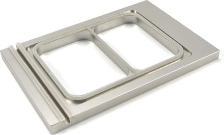 Menu Tray 227 x 178 mm Small - 2 Compartments - -
