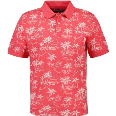 Gant Polo Fantasy Island Pattern Regatta Watermeloen Rood / male