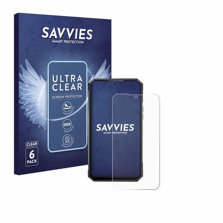Savvies - Screenprotector voor Oukitel WP30 Pro - Folie Beschermfolie transparant 6 Stuks