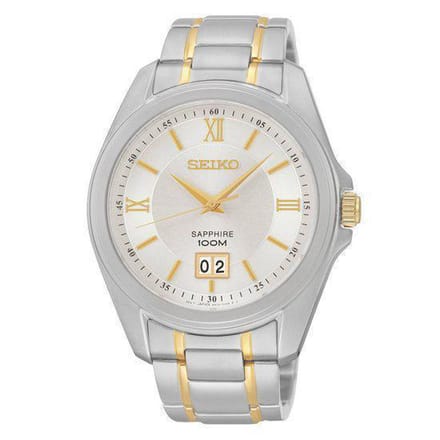 Seiko SUR101P1 Quartz Saffier 40 mm  - Horloge - Staal
