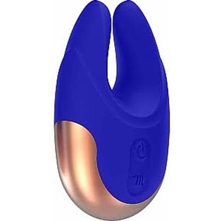 Elegance Dual Motor Clitoral Stimulator - Lavish - Blue