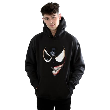Marvel Heren Venom Split Face Hoodie (Zwart)