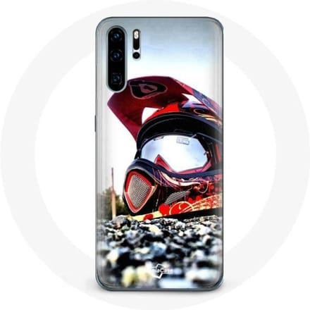 Coque maniacase pour Huawei P30 Casque MotoCross