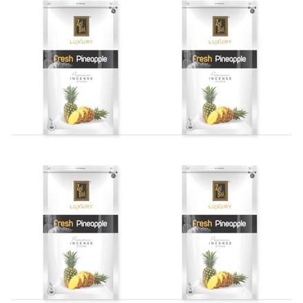 Zed Black Luxe Ananas Wierookstokjes Pak van 4 Langdurige Geur voor Huis en Meditatie 140G white
