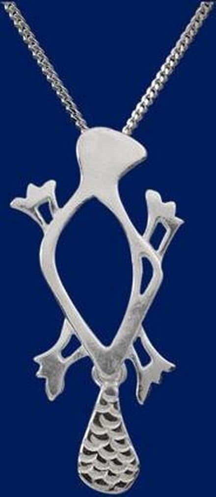 AuBor ®. Hanger. Zilver. De bever.