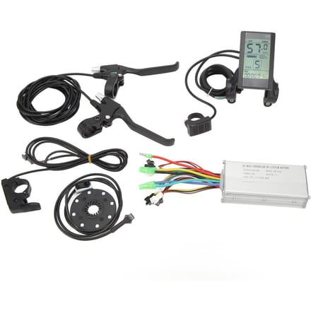 Elektrische Fiets Lithium Batterij Ombouwset 22A Controller S830 Display Duimgashendel Vermogen gray