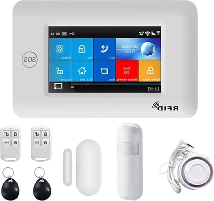 Draadloos Alarmsysteem - App Bediening - Huis Beveiligen - Touchscreen Interface - 10 x 10 x 10 mm - Wit