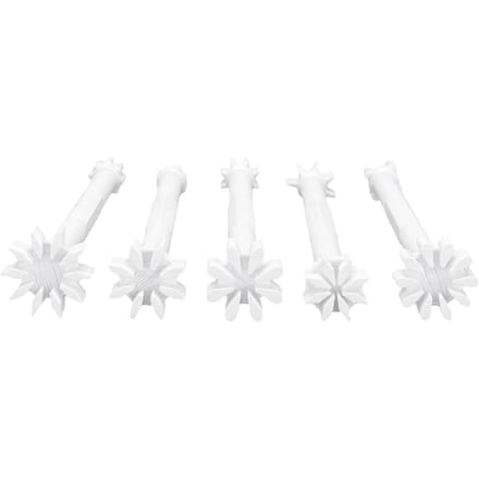 5 STKS Bloemen Florale Dotting Tools voor Stippen Schilderen Comfortabele Grip Dotting Tool met Ergonomisch Handvat white