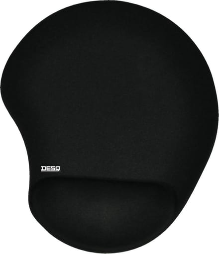 DESQ® Muismat met gel polsteun | zwart