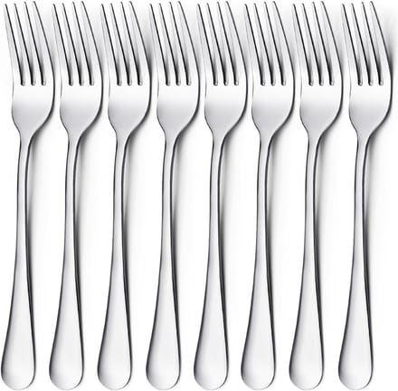 Set van 8 RVS Tafelmessen van 20 cm - Moderne Bestekset voor Diner, Steak en Restaurantgebruik met Spiegelfinish