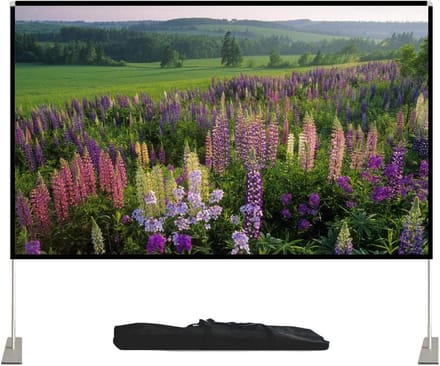 Projectiescherm - Filmscherm - Thuisbioscoop Creëren - Kreukvrij Polyester - 80 tot 120 Inch - Wit