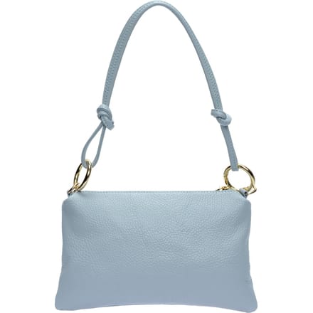 Anna Luchini Turquoise Rundleer Tas