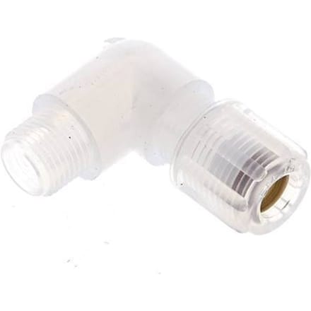 6x4mm & G1/8'' PFA L-Vorm Snijringkoppeling Buitendraad 10bar