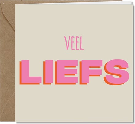 Tallies Cards - Heel veel Liefs - Happy Colors wenskaarten