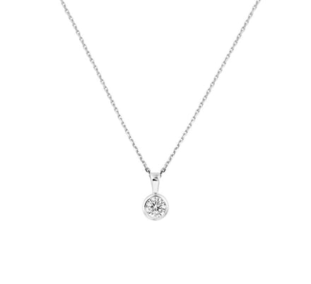 Zilver Gerhodineerde Collier zirkonia 1 1329192
